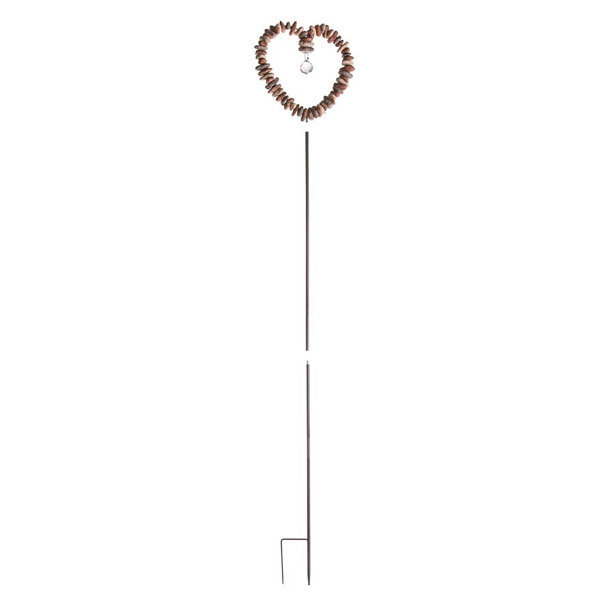 Wind & Weather Rock Heart Decorative Garden Stake & Reviews Wayfair